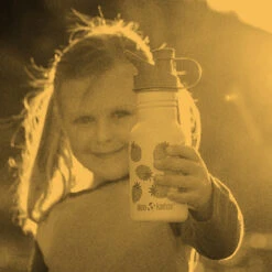 Klean Kanteen Kid Narrow Classic 12oz W/ Sport Cap - Planets -Patagonia Outlet Sales KleanKanteen SS23 12ozKidNarrow Planets 05