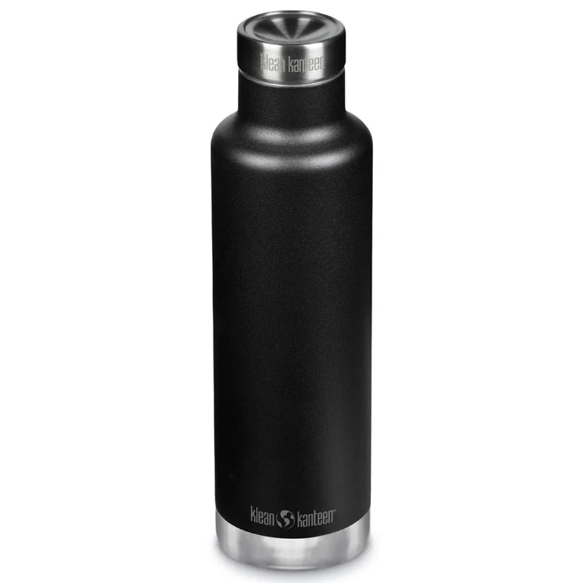 Klean Kanteen Insulated Classic 25oz W/ Pour Through Cap - Black 1 Klean Kanteen Insulated Classic 25oz W/ Pour Through Cap - Black