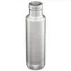 Klean Kanteen Insulated Classic 25oz W/ Pour Through Cap - Brushed Stainless