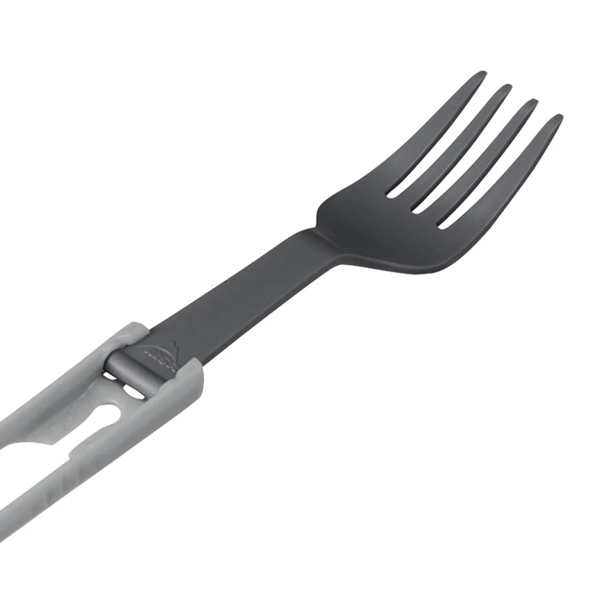 MSR Folding Spoon & Fork Kit - 4pc - Red / Gray 3 MSR Folding Spoon & Fork Kit - 4pc - Red / Gray - Image 3