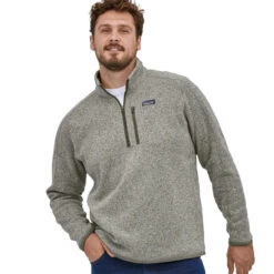 Patagonia Men's Better Sweater 1/4 Zip - Stonewash -Patagonia Outlet Sales Patagonia 14BetterSweater Stonewash 03