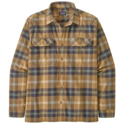 Patagonia Men's L/S Organic Cotton Fjord Flannel Shirt - Forage: Mojave Khaki
