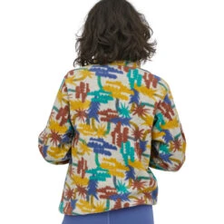 Patagonia Women's LW Synchilla Snap-T Fleece Pullover - Tree Connection Big: Fresh Teal -Patagonia Outlet Sales Patagonia AW22 WSynchillaPullover TCFT 04