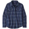 Patagonia Women's LS Organic Cotton Fjord Flannel Shirt - Woodland: New Navy