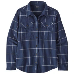 Patagonia Women's LS Organic Cotton Fjord Flannel Shirt - Woodland: New Navy