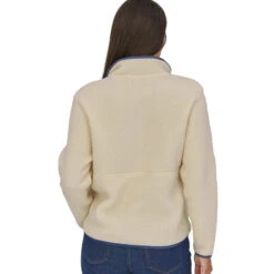 Patagonia Women's Retro Pile Marsupial Pullover - Natural -Patagonia Outlet Sales Patagonia AW22 WsMarsupialPullover Natural 04