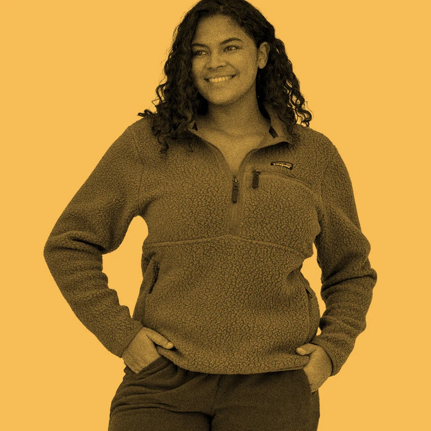 Patagonia Women's Retro Pile Marsupial Pullover - New Navy 5 Patagonia Women's Retro Pile Marsupial Pullover - New Navy - Image 5