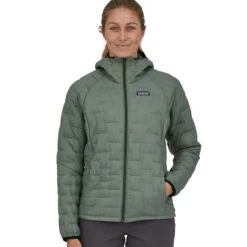 Patagonia Women's Micro Puff Hoody - Hemlock Green -Patagonia Outlet Sales Patagonia AW22 WsMicroPuffHoody HemlockGreen 03