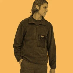 Patagonia Men's Microdini 1/2 Zip Pullover - Sleet Green -Patagonia Outlet Sales Patagonia AW23 Microdini12Zip STGN 03