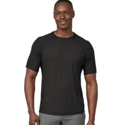 Patagonia Men's Capilene Cool Trail Shirt - Black -Patagonia Outlet Sales Patagonia AW23 MsCapCoolTrailShirt BLK 03