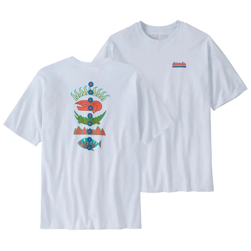 Patagonia Men's Fitz Roy Wild Responsibili-Tee - White 1 Patagonia Men's Fitz Roy Wild Responsibili-Tee - White