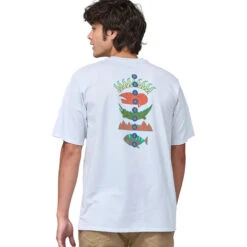 Patagonia Men's Fitz Roy Wild Responsibili-Tee - White 7 Patagonia Men's Fitz Roy Wild Responsibili-Tee - White -Patagonia Outlet Sales Patagonia AW23 MsFitzRoyWildTee 03