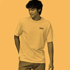 Patagonia Men's Fitz Roy Wild Responsibili-Tee - Gravel Heather -Patagonia Outlet Sales Patagonia AW23 MsFitzRoyWildTee GLH 02