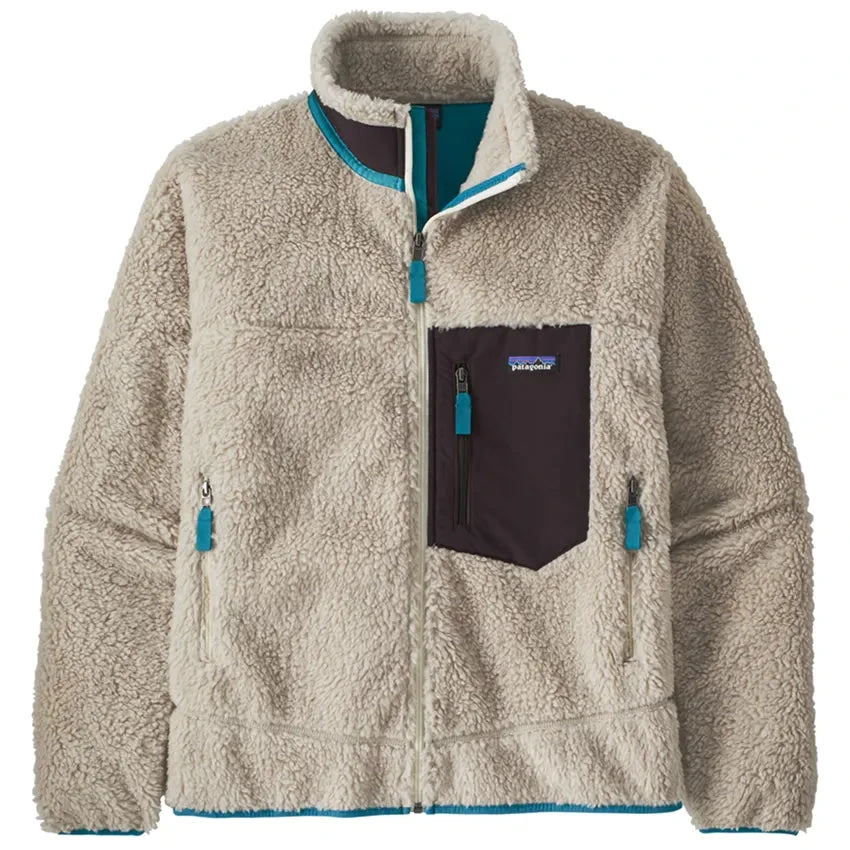 Patagonia Men's Classic Retro-X Jacket - Natural W/Obsidian Plum 1 Patagonia Men's Classic Retro-X Jacket - Natural W/Obsidian Plum