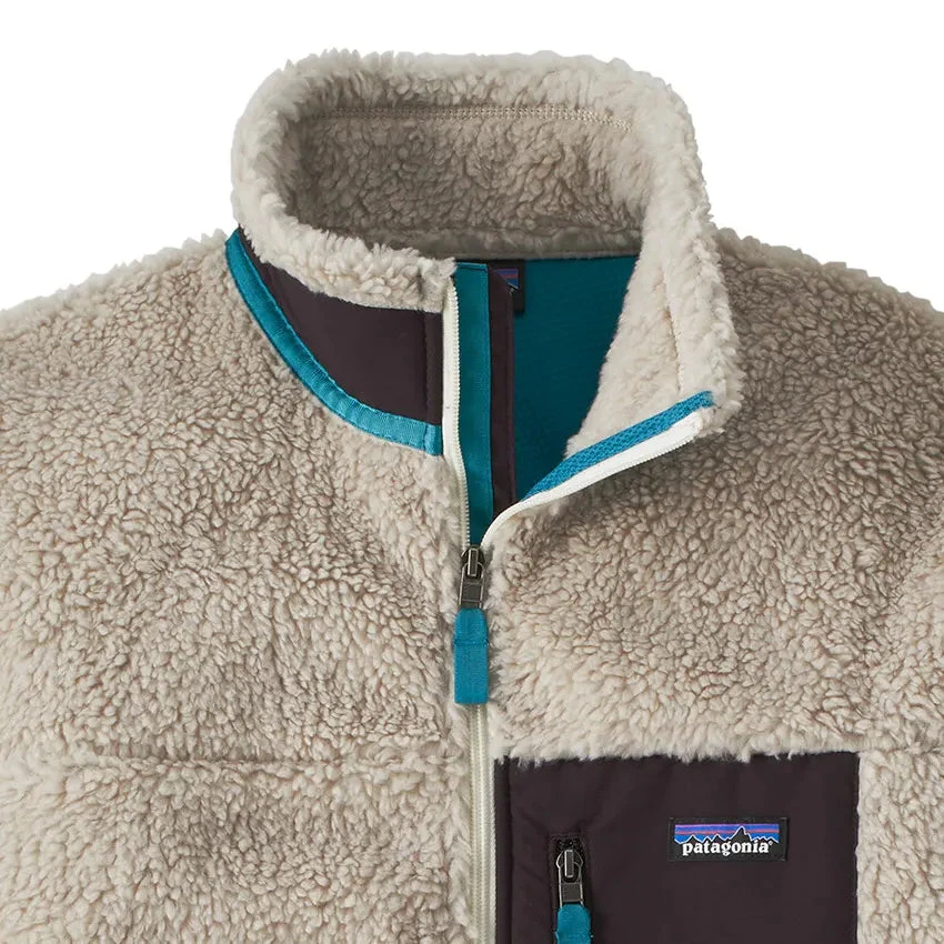 Patagonia Men's Classic Retro-X Jacket - Natural W/Obsidian Plum 2 Patagonia Men's Classic Retro-X Jacket - Natural W/Obsidian Plum - Image 2