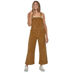 Patagonia Women's Stand Up Cropped Corduroy Overalls - Nest Brown -Patagonia Outlet Sales Patagonia AW23 WsCroppedStandUpOveralls NESB 04