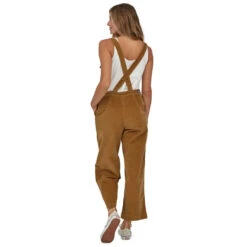 Patagonia Women's Stand Up Cropped Corduroy Overalls - Nest Brown -Patagonia Outlet Sales Patagonia AW23 WsCroppedStandUpOveralls NESB 05