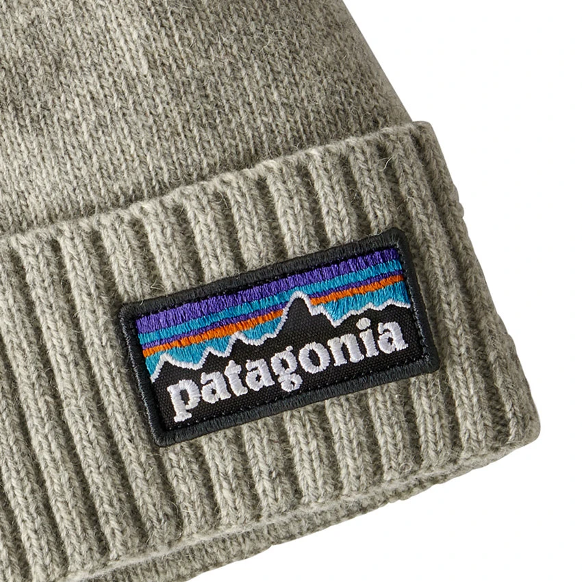 Patagonia Brodeo Beanie - P-6 Logo: Drifter Grey 2 Patagonia Brodeo Beanie - P-6 Logo: Drifter Grey - Image 2