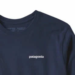 Patagonia Men's Long Sleeved P-6 Logo Responsibili-Tee - Classic Navy -Patagonia Outlet Sales Patagonia M LSP6ResponsibiliTee ClassicNavy 04