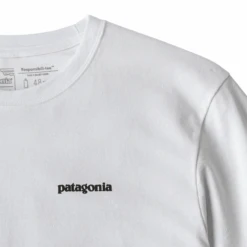 Patagonia Men's P-6 Logo Responsibili-Tee - White -Patagonia Outlet Sales Patagonia M P6ResponsibiliTee White 04