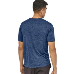 Patagonia Men's Capilene Cool Daily Shirt - Viking Blue - Navy Blue X-Dye -Patagonia Outlet Sales Patagonia MsCapCoolDailyShirt BlueXDye 04