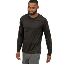 Patagonia Men's L/S Capilene Cool Daily Shirt - Black 6 Patagonia Men's L/S Capilene Cool Daily Shirt - Black -Patagonia Outlet Sales Patagonia MsLSCapCoolDailyShirt Black 03
