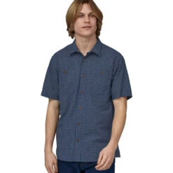 Patagonia Men's Back Step Shirt - Rainfall Plaid: Stone Blue 8 Patagonia Men's Back Step Shirt - Rainfall Plaid: Stone Blue -Patagonia Outlet Sales Patagonia SS23 MsBackStepShirt RFBE 04