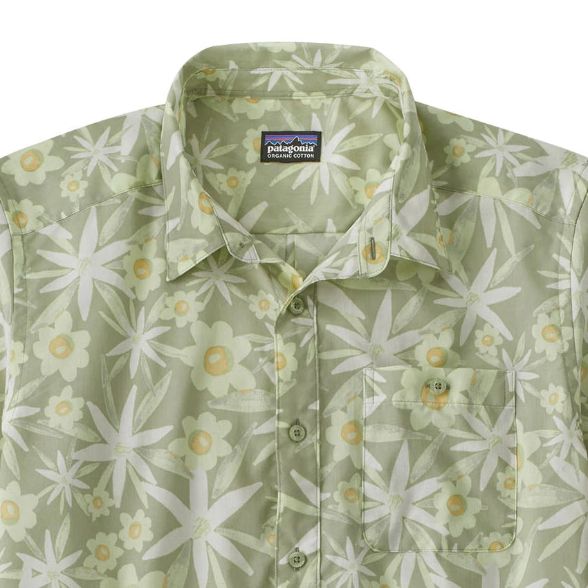 Patagonia Men's Go To Shirt - Verano: Salvia Green 2 Patagonia Men's Go To Shirt - Verano: Salvia Green - Image 2