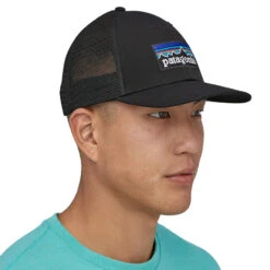 Patagonia P-6 Logo LoPro Trucker Hat - Black 8 Patagonia P-6 Logo LoPro Trucker Hat - Black -Patagonia Outlet Sales Patagonia SS23 P6LoProTrucker Black 02
