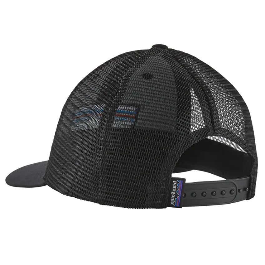 Patagonia P-6 Logo LoPro Trucker Hat - Black 5 Patagonia P-6 Logo LoPro Trucker Hat - Black - Image 5