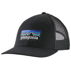 Patagonia P-6 Logo LoPro Trucker Hat - Black