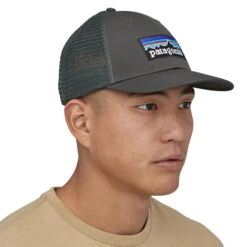 Patagonia P-6 Logo LoPro Trucker Hat - Forge Grey -Patagonia Outlet Sales Patagonia SS23 P6Trucker ForgeGrey 04