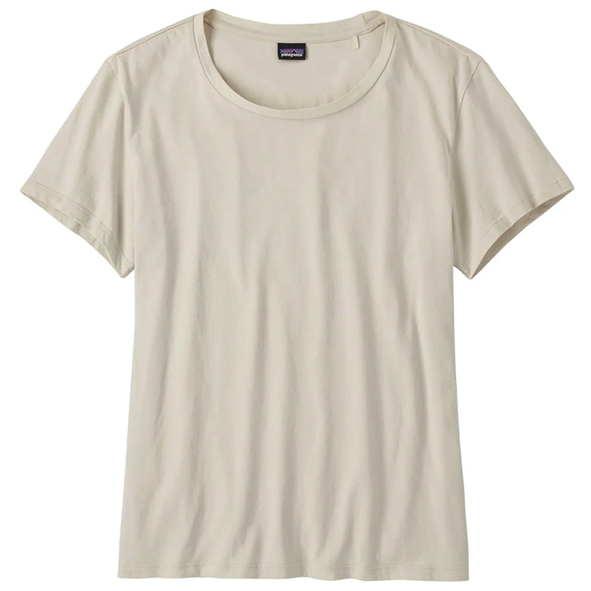 Patagonia Women's Regenerative Organic Certified Cotton Tee - Dyno White 1 Patagonia Women's Regenerative Organic Certified Cotton Tee - Dyno White