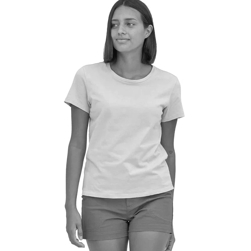 Patagonia Women's Regenerative Organic Certified Cotton Tee - Dyno White 3 Patagonia Women's Regenerative Organic Certified Cotton Tee - Dyno White - Image 3
