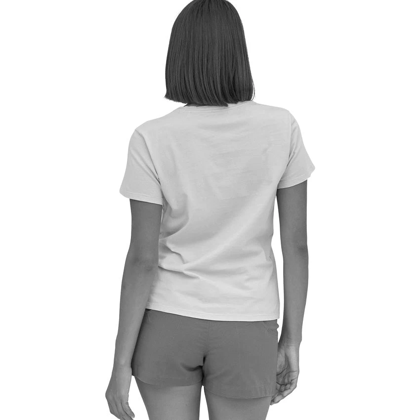 Patagonia Women's Regenerative Organic Certified Cotton Tee - Dyno White 4 Patagonia Women's Regenerative Organic Certified Cotton Tee - Dyno White - Image 4