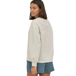 Patagonia Women's Regenerative Organic Certified™ Cotton Essential Pullover - Dyno White -Patagonia Outlet Sales Patagonia WomensROCEssentialPullover DynoWhite 05