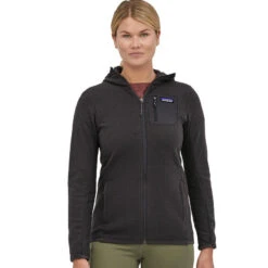 Patagonia Women's R1 Air Full-Zip Hoody - Black -Patagonia Outlet Sales Patagonia WsR1AirFullZipHoody Black 03