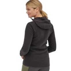 Patagonia Women's R1 Air Full-Zip Hoody - Black -Patagonia Outlet Sales Patagonia WsR1AirFullZipHoody Black 04