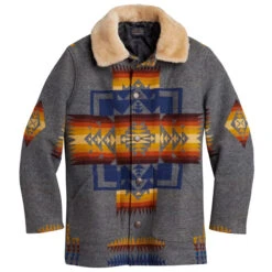 Pendleton Brownsville Coat - Chief Joseph Dark Grey