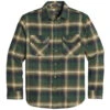 Pendleton Burnside Flannel Shirt - Green/Navy/Olive Plaid