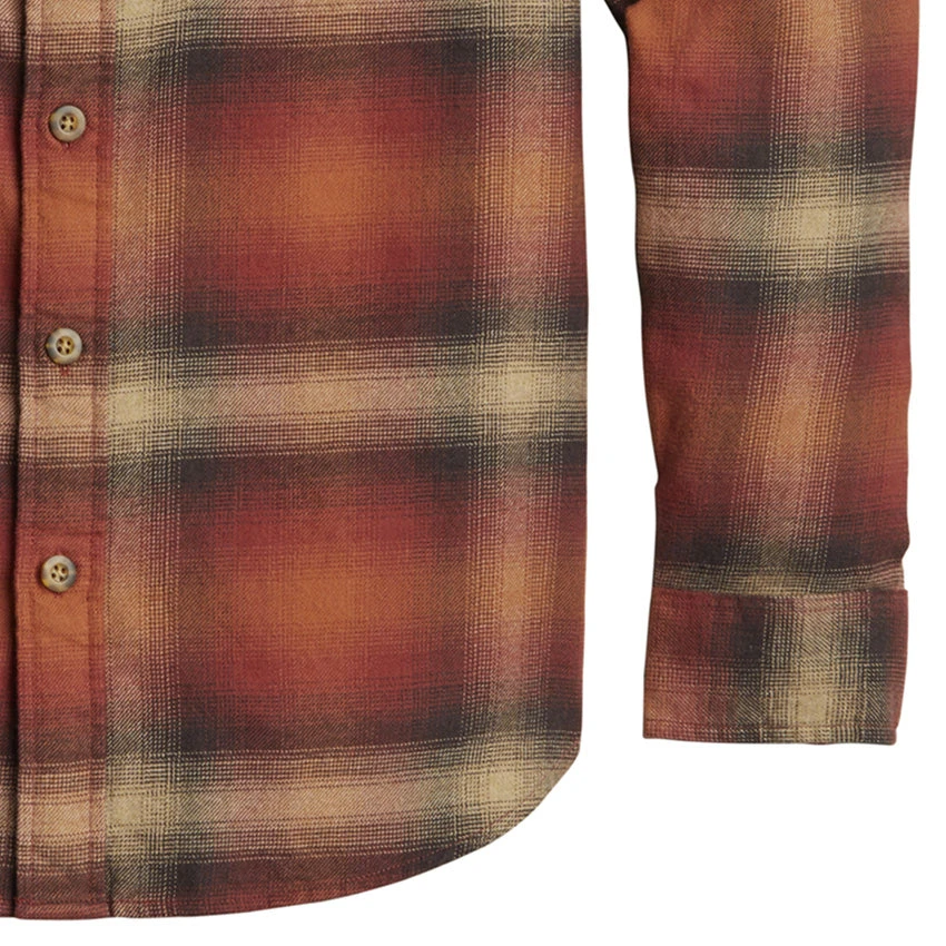 Pendleton Burnside Flannel Shirt - Red/Brown/Tan Plaid 3 Pendleton Burnside Flannel Shirt - Red/Brown/Tan Plaid - Image 3