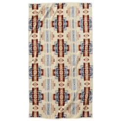 Pendleton Oversized Jacquard Beach Towel - Chief Joseph Rosewood
