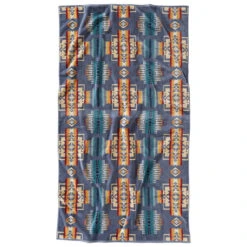 Pendleton Oversized Jacquard Beach Towel - Chief Joseph Slate