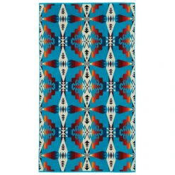 Pendleton Oversized Jacquard Beach Towel - Tucson Turquoise