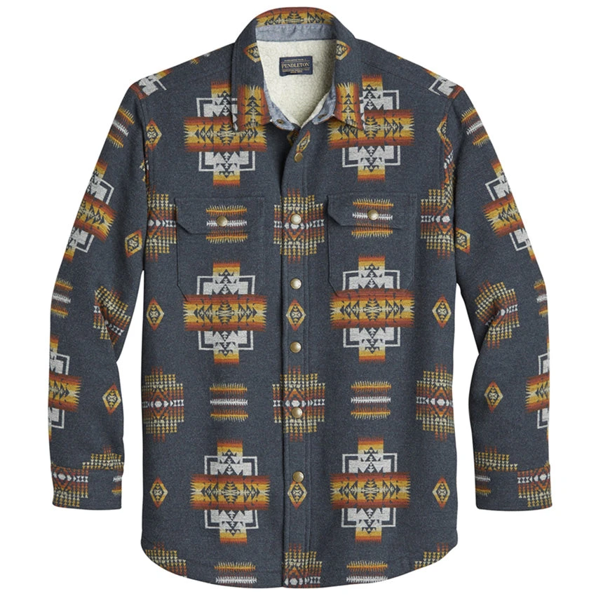 Pendleton Sherpa Lined Shirt Jacket - Chief Joseph Navy 1 Pendleton Sherpa Lined Shirt Jacket - Chief Joseph Navy