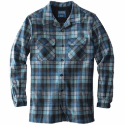 Pendleton Fitted Board Shirt - Beach Boys Blue Original Surf Plaid