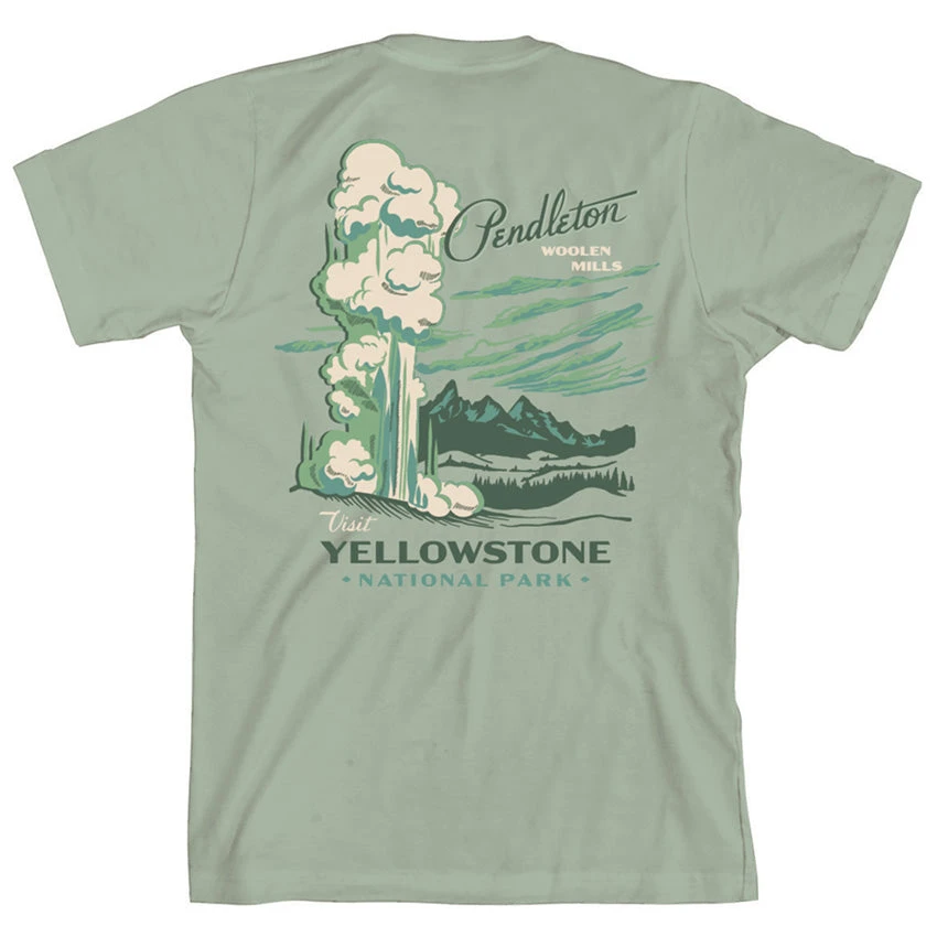 Pendleton Yellowstone Graphic Tee - Mint/Green 1 Pendleton Yellowstone Graphic Tee - Mint/Green