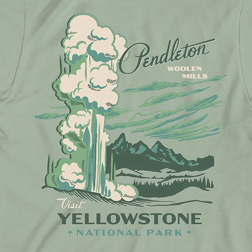 Pendleton Yellowstone Graphic Tee - Mint/Green 2 Pendleton Yellowstone Graphic Tee - Mint/Green - Image 2
