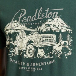 Pendleton Off Road Trails Graphic Tee - Forest Green/White 7 Pendleton Off Road Trails Graphic Tee - Forest Green/White -Patagonia Outlet Sales Pendleton OffRoadGraphicTee Green 04