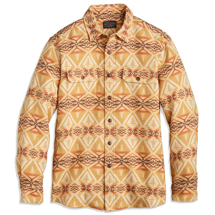 Pendleton Doublesoft Beach Shack Shirt - Cedar Bluff Tan/Brown 1 Pendleton Doublesoft Beach Shack Shirt - Cedar Bluff Tan/Brown
